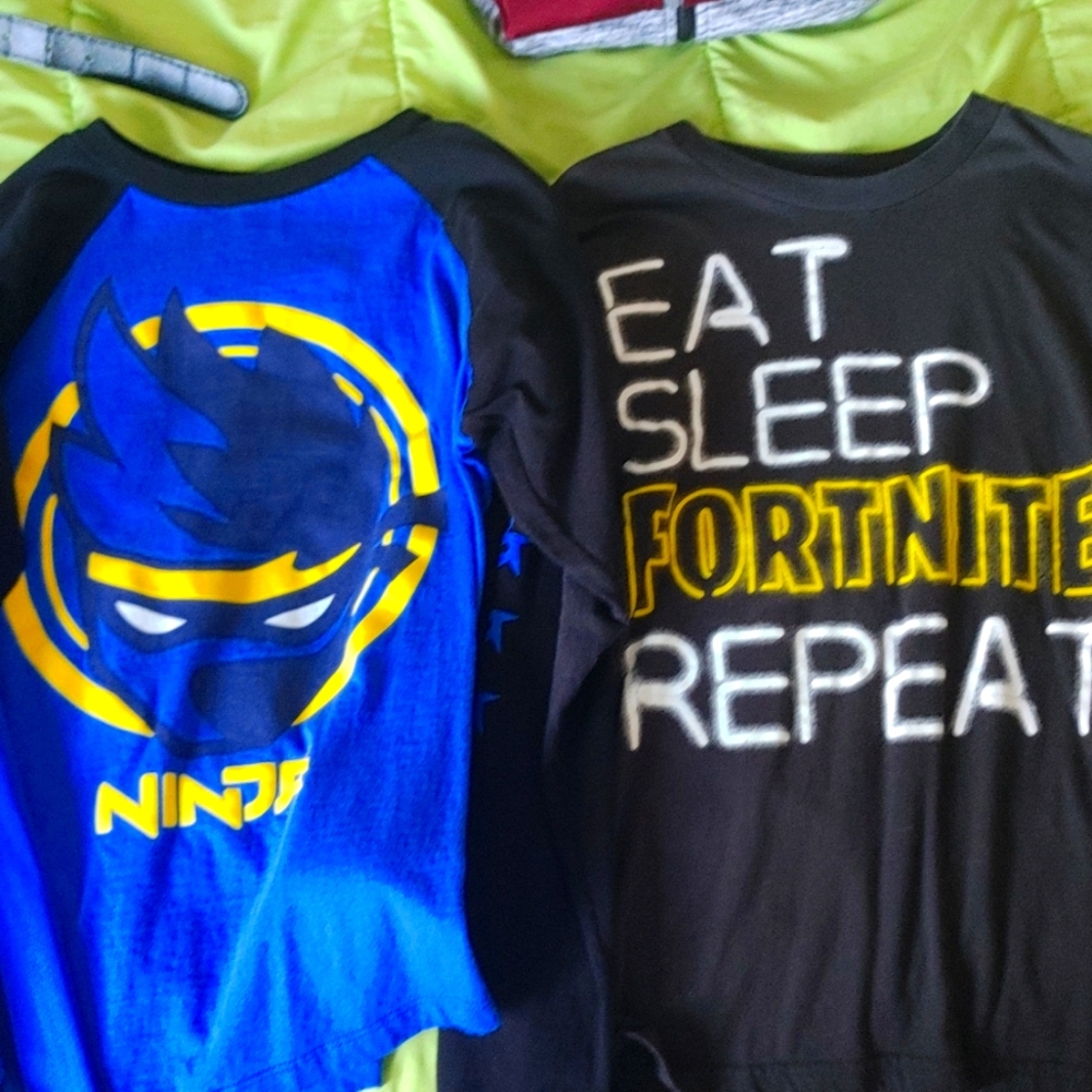 Fortnite long-sleeve tees sz 14/16